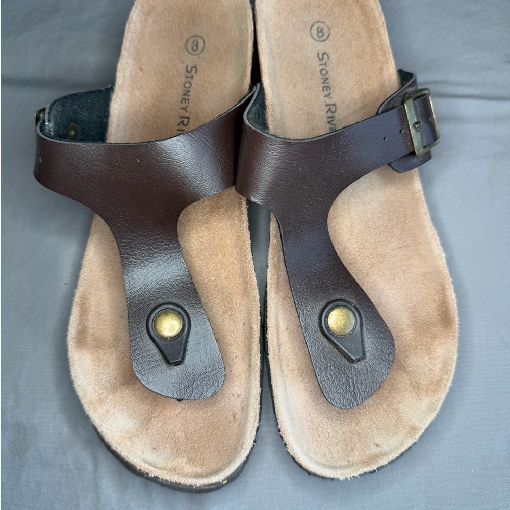 Stoney River Brown Sandals size 8
